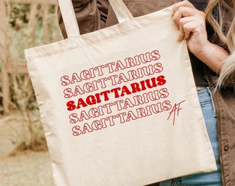 Zodiac Tote Bag, Astrology Gifts, Birthday Gifts, Horoscope Totes