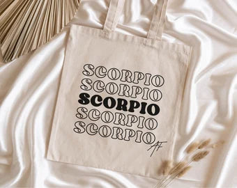 Zodiac Tote Bag, Astrology Gifts, Birthday Gifts, Horoscope Totes