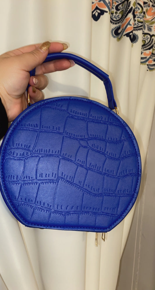 Blue Rhinestone “Evil Eye” Themed Handbag